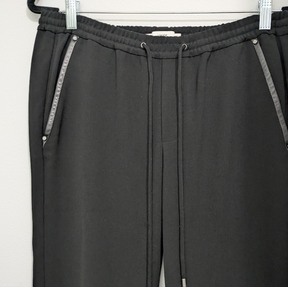 Vince Women’s Black Jogger Pants Skinny Crepe Drawstring Performance Small - Picture 4 of 12